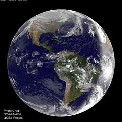 Earth Photo Credit: NOAA/NASA GOES Project